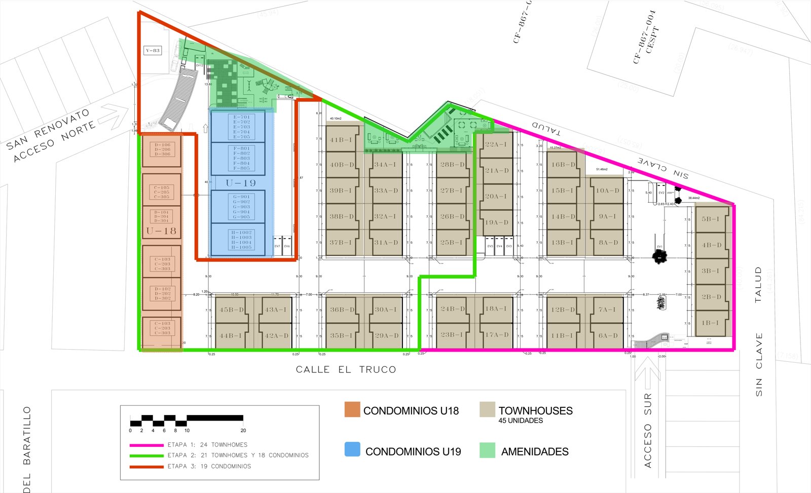 Masterplan del condominio Uptown
